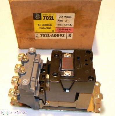 Ab allen bradley 702L-A0D93 ac lighting contactor