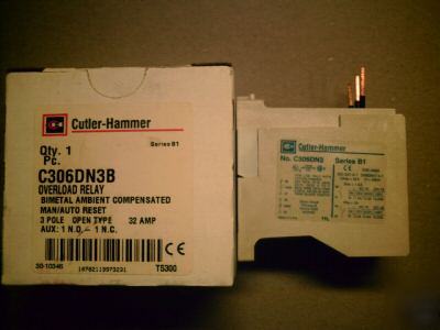 Cutler hammer p/n C306DN3B overload relay