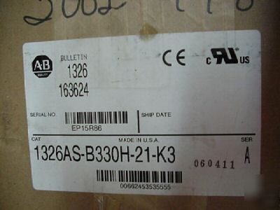  allen bradley servo motor 1326AS-B330H-21-K3