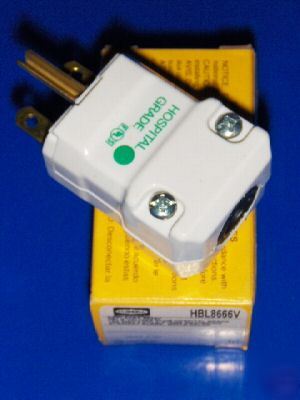 New hubbell BHL8666V 15A valise hospital grade plug
