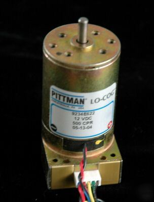 New servo motor and encoder pittman robotic 