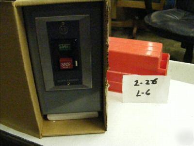  1 allen bradley 609AAW manual push button/w enclosure