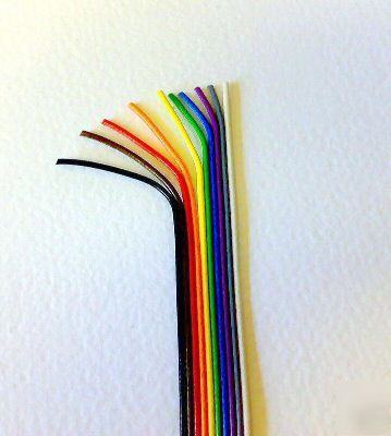 2 metres of quality 10 way rainbow ribbon cable