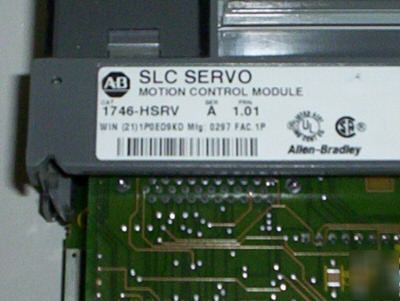 Allen bradley slc servo motion control 1746-hsrv ser.a