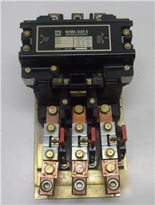 Square d motor starter / contactor sz 5 class 8536