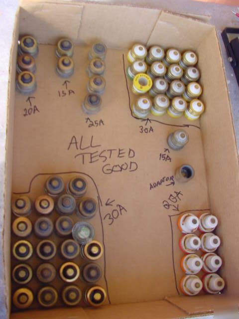 Vintage fuses large lot