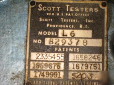Scott tester vintage model L6 tensile strengthtester