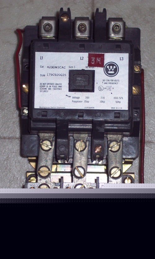 Westinghouse cutlerhammer A200M3CAC SIZE3 motor starter