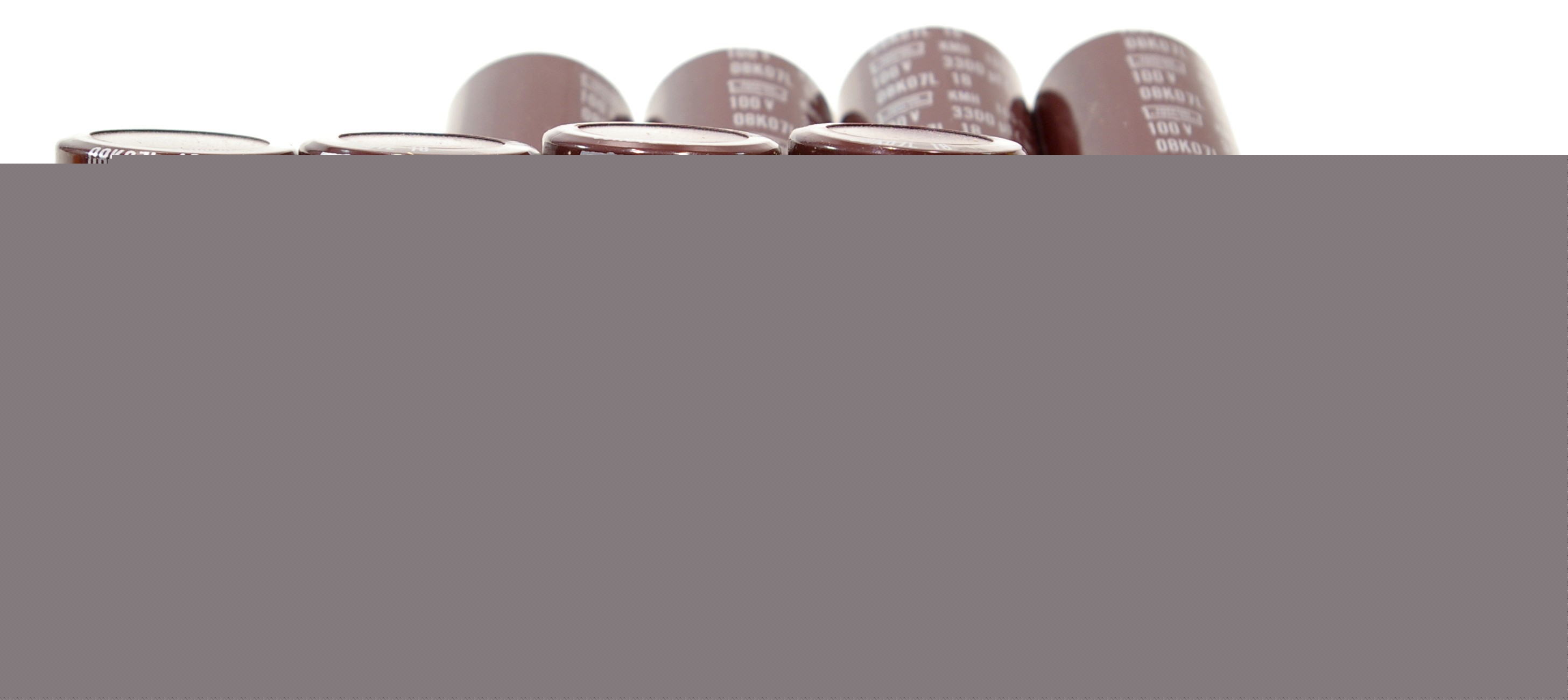 10 nippon chemi-con aluminum capacitors 100V 3300UF