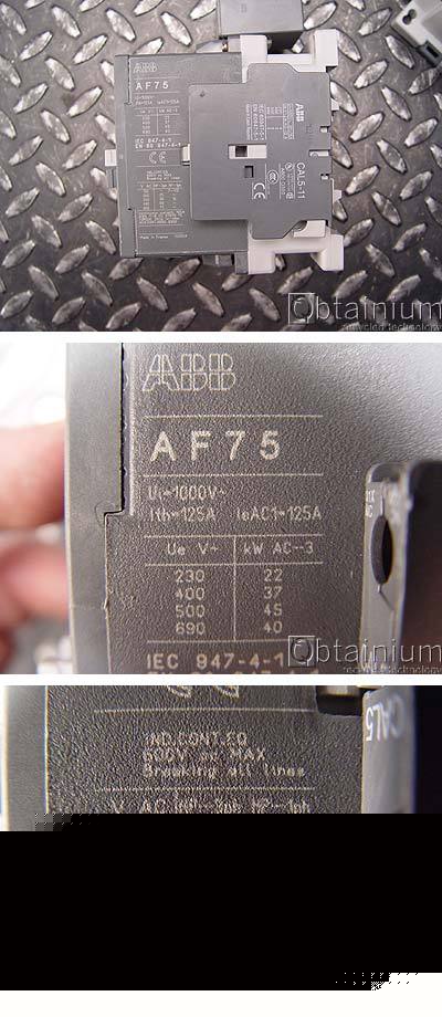 2 - abb AF75-30 contactor 3P