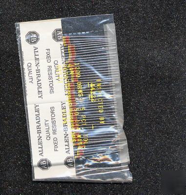 50 carbon comp 3000 ohm 1/4 w watt resistor ab vintage