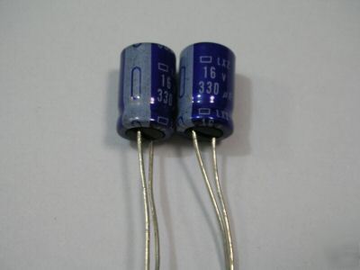50PCS, 16V 330UF radial electrolytic capacitor 8 x 11.5