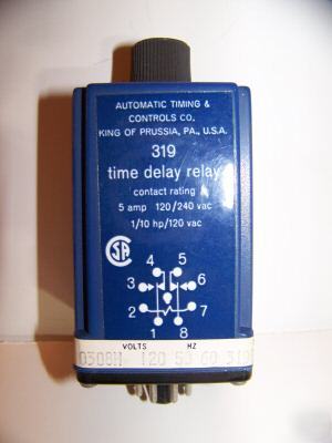 Automatic timer delay relay control 5 min.120 volts