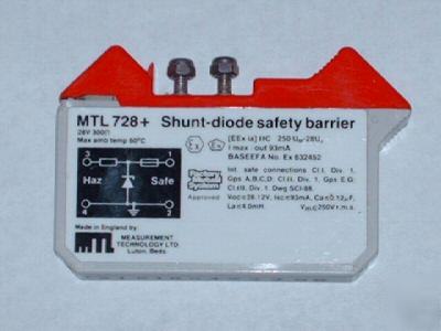 Mtl 728+ intrinsic safety barrier