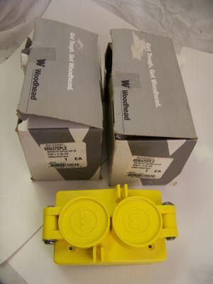 New lot woodhead receptacle duplex watertite 15 amp