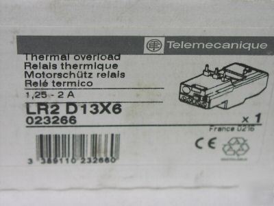 New telemecanique LR2D13X6 overload relay LR2-D13X6 