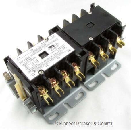 Reversing 4POLE definite purpose contactor 277V 30/40A 
