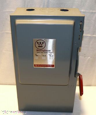 Westinghouse 60 amp heavy duty safety disconnect switch