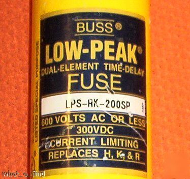 Buss low peak lps-rk-200SP amp fuse LPSRK200SP 200 lnc