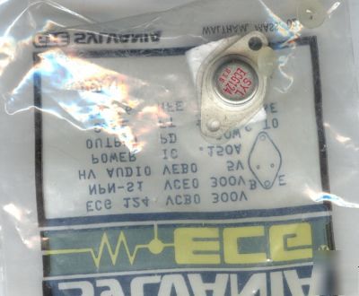 Ecg 124 - nte 124 sylvania replacement transistor nos