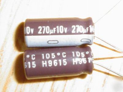 200P 10V 270UF nichicon radial capacitors low esr 105C