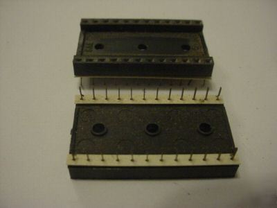 24 pin solder tail ic sockets (qty 100 ea)