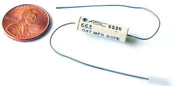 Axial film capacitors .047MFD .047UF 100V 10% (50