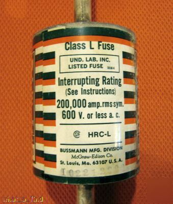 New buss krp-c-1600 fuse KRPC1600 class l fuse nos