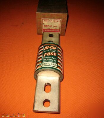 New buss krp-c-1600 fuse KRPC1600 class l fuse nos