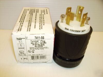 New p&s plug HBL7411C 20 amp 120/208-y VOLT3-ph 7411-ss 