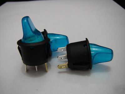 PKG10,snap-in off/on blue lighted car/boat switch,BL9H