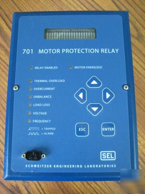 Sel 0701000XXX sel-701 motor protection relay