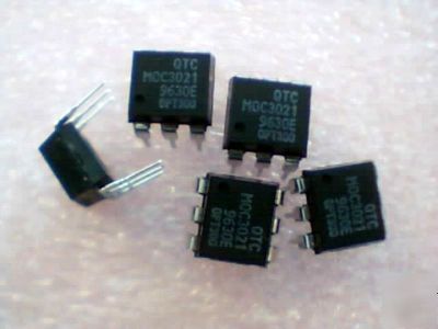 5 x qtc MOC3021 opto triac driver ic (99P post uk)