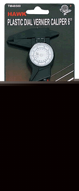 6'' plastic caliper with dial