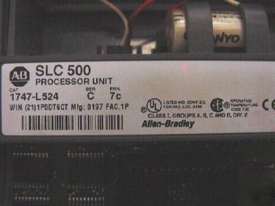 Allen-bradley slc 500 5/02 with 4 slc slot racks 