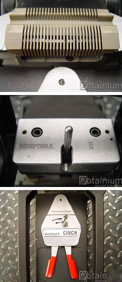 Certi-clinch cinch portable termination tool cinch