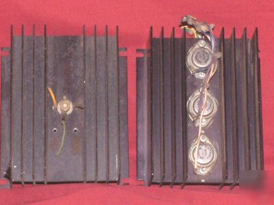 Lot of 2 black anodized aluminum heat sinks