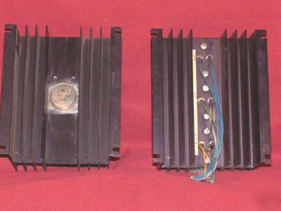 Lot of 2 black anodized aluminum heat sinks