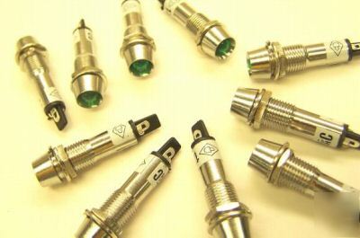 New 100PCS mini pilot light 7MM green dc/ac