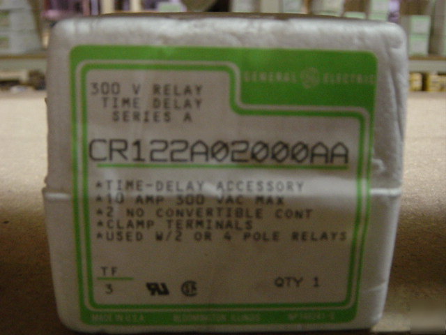 Ge CR122A02000AA time delay relay