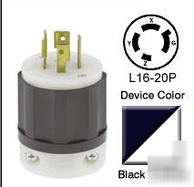 Leviton 2431 locking plug 20 amp 480 volt 3 phase