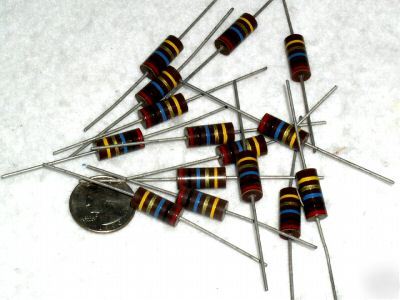 15 vintage carbon comp 20 meg ohm 2W resistor mil rcr
