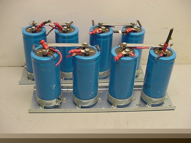 (8) philips 3600 uf 350 vdc capacitors 