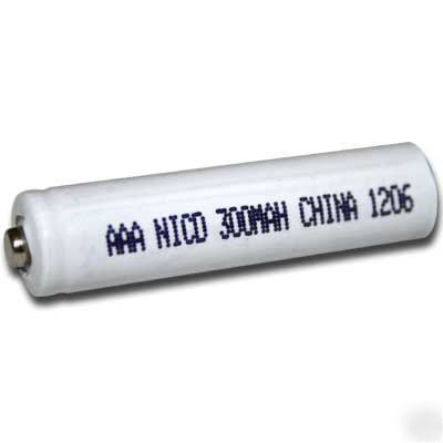 Aaa nicad 300MAH consumer top cell rechargeable battery