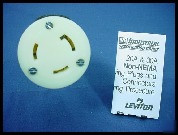 Leviton non-nema locking connector 30A 125/250V 3333-c
