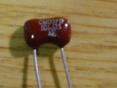 New 10PCS 500V 100PF dipped silver mica capacitors 