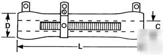 New ohmite D25K7R5 resistor 25 watts (3)