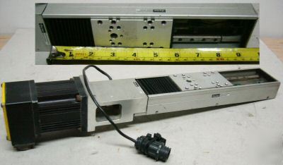 Parker SM231AE-ntqn servo motor w/ liner actuator slide