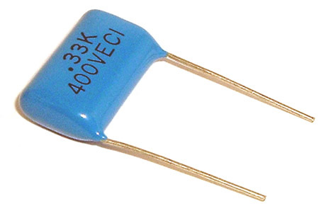 Radial film capacitors ~ .33UF 400V 10% (25)