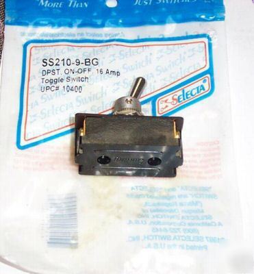 Selecta switch SS210-9-bg dpst 16 amp nip